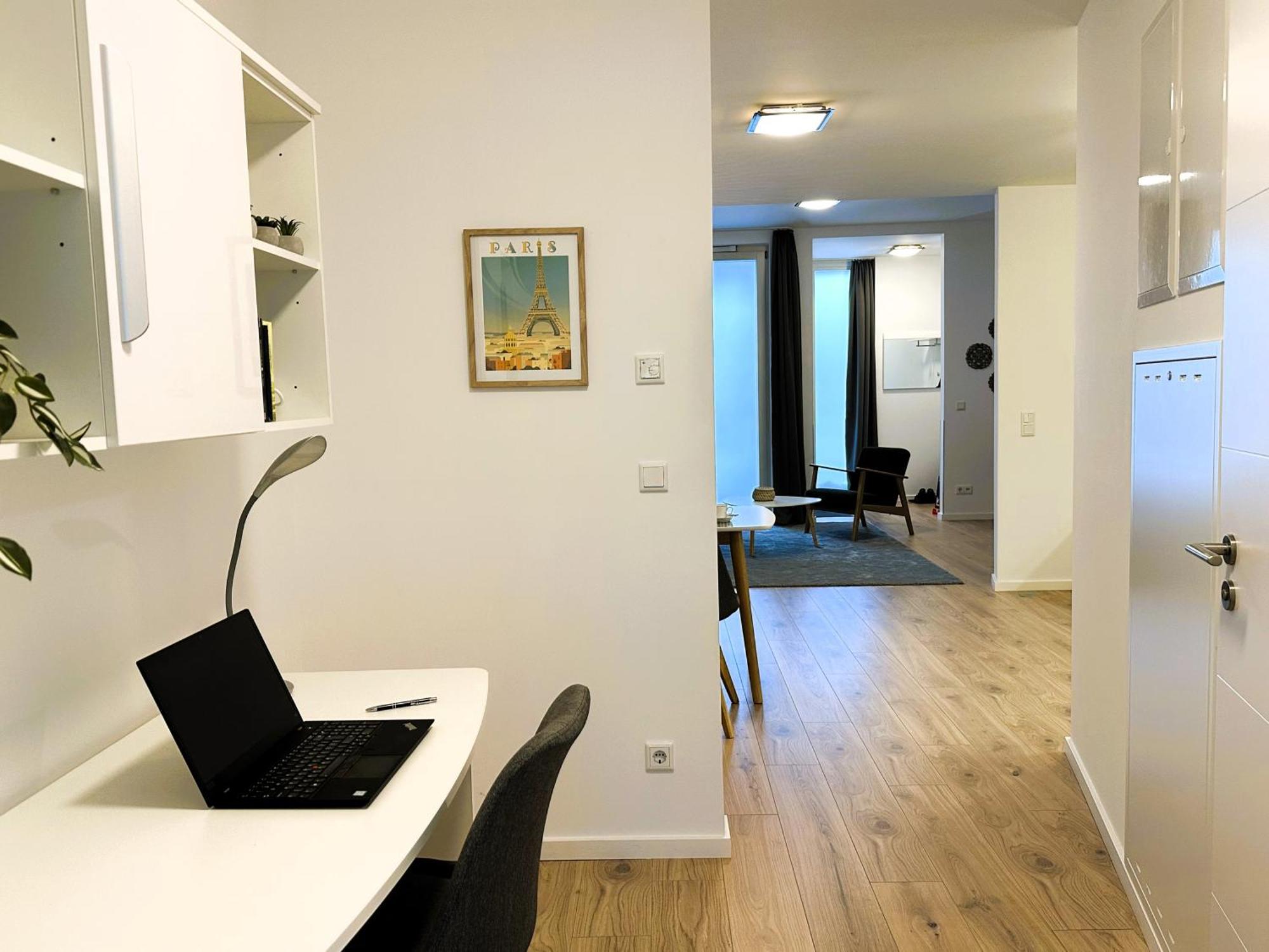 Bohnapartments - Nordkap-Suiten - Gratis Parkplatz - Moderner Neubau - Erdgeschoss - Fussbodenheizung Erfurt Chambre photo