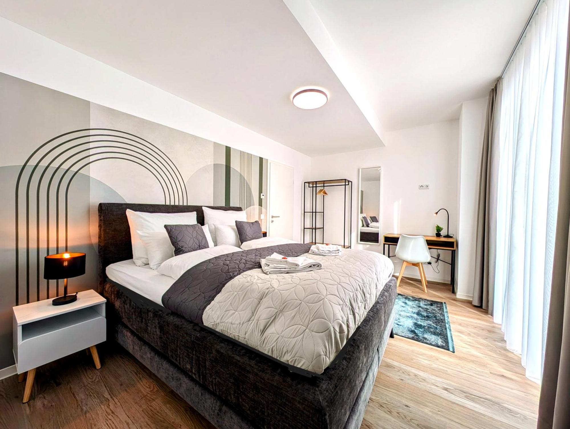 Bohnapartments - Nordkap-Suiten - Gratis Parkplatz - Moderner Neubau - Erdgeschoss - Fussbodenheizung Erfurt Extérieur photo