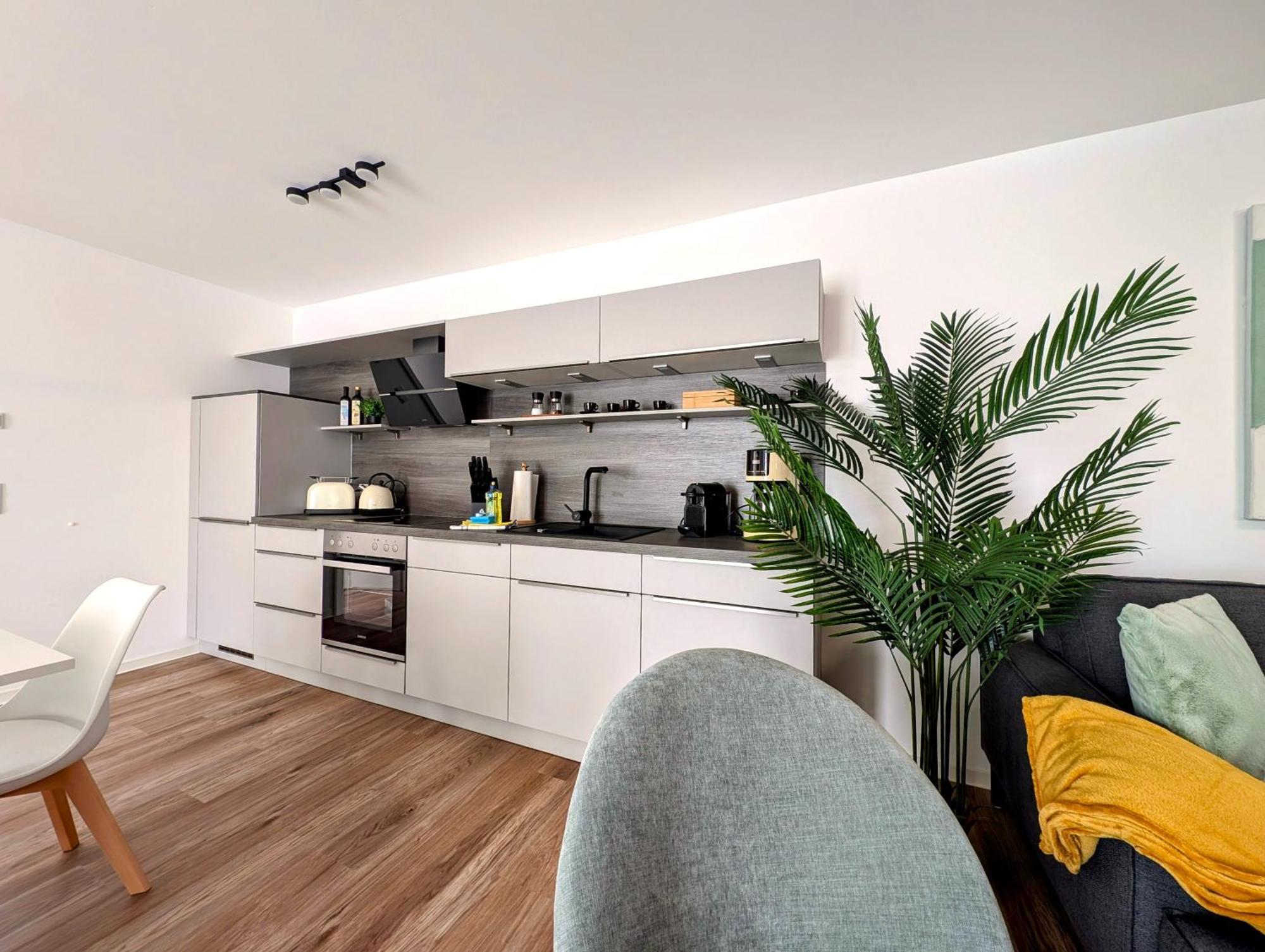 Bohnapartments - Nordkap-Suiten - Gratis Parkplatz - Moderner Neubau - Erdgeschoss - Fussbodenheizung Erfurt Extérieur photo