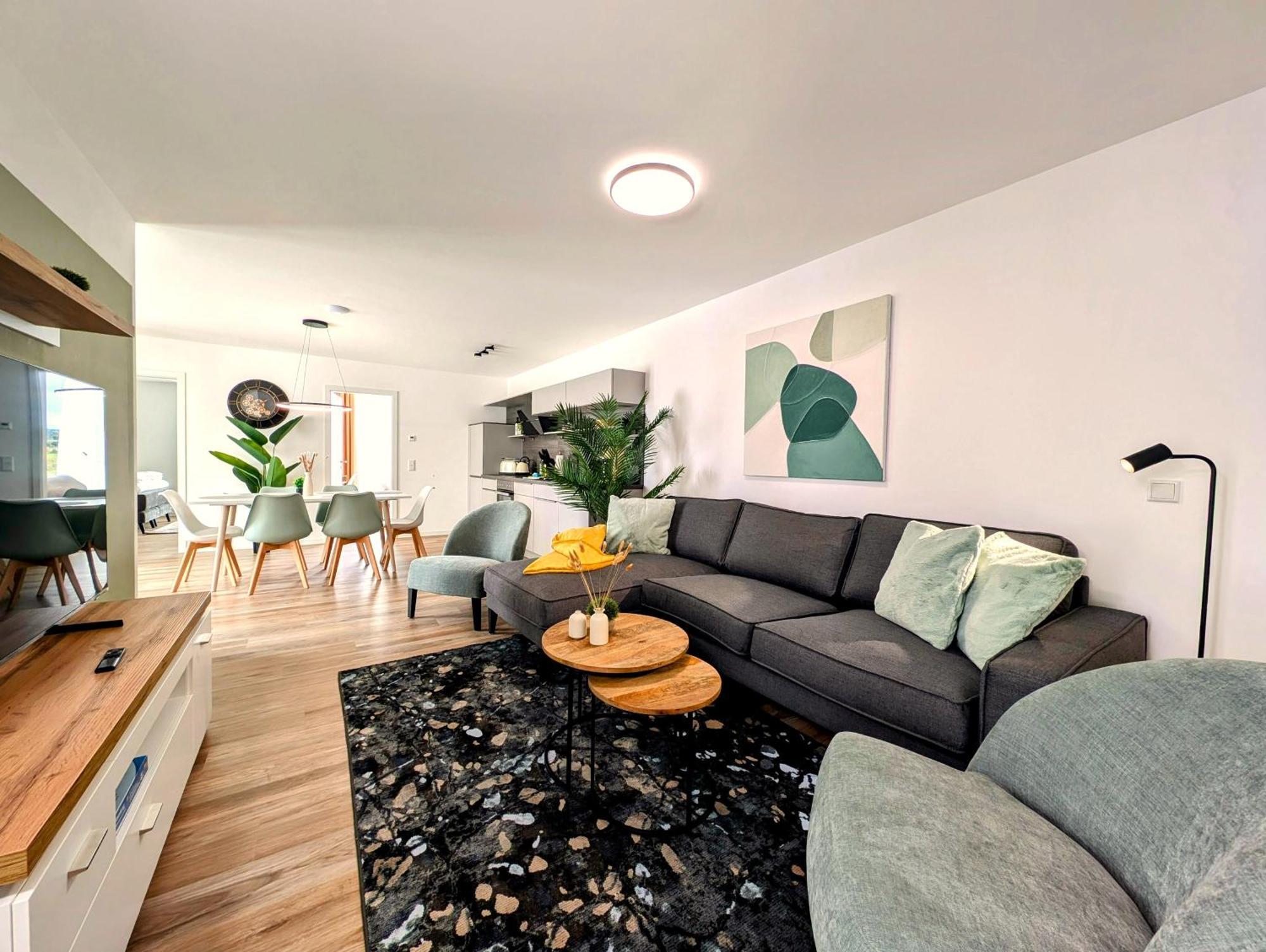 Bohnapartments - Nordkap-Suiten - Gratis Parkplatz - Moderner Neubau - Erdgeschoss - Fussbodenheizung Erfurt Extérieur photo